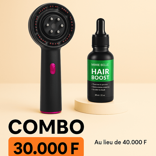 MEILLEUR PACK 1 HUILLE + BROSSE MASSANT ET APPLICATEUR D'HUILE RECHARGEABLE